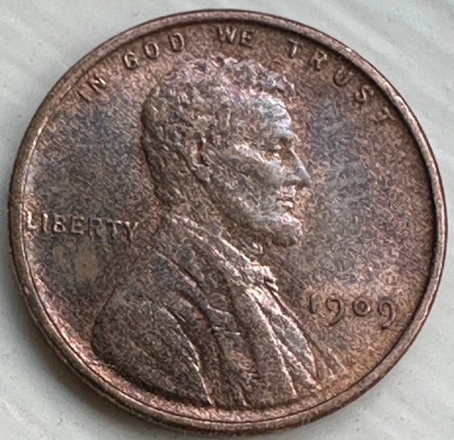 1909 VDB Lincoln Wheat Penny Cent- "Beautiful Toning" SUPERB GEM HIGH GRADE