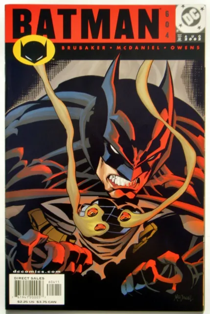 Batman #604 (Aug. 02') VF+ NM- (9.0) Catwoman App./ Partial Origin/ McDaniel Art
