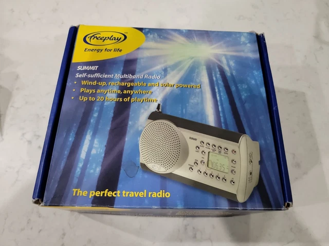 FreePlay Summit Self Powered Multiband Radio Portable FM,MW,SW,LW With Adapter