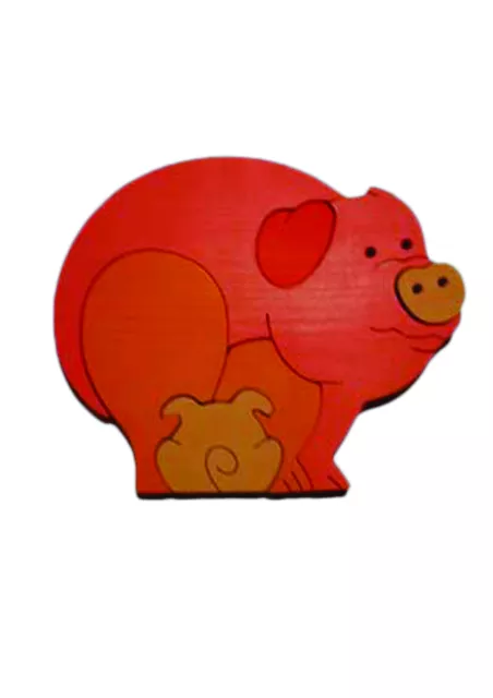 Wooden Jigsaw Puzzle for toddler Animal Educational Toy Montessori, 3D puzzle