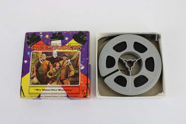 Vintage 8mm Film Columbia Pictures Home Movie: The 3 Stooges "We Want Our Mummy"