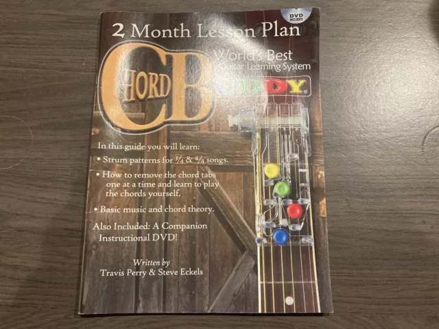 Chord Buddy Guitar Book 2 Month Lesson Plan - BOOK AND DVD ONLY - NO DEVICE