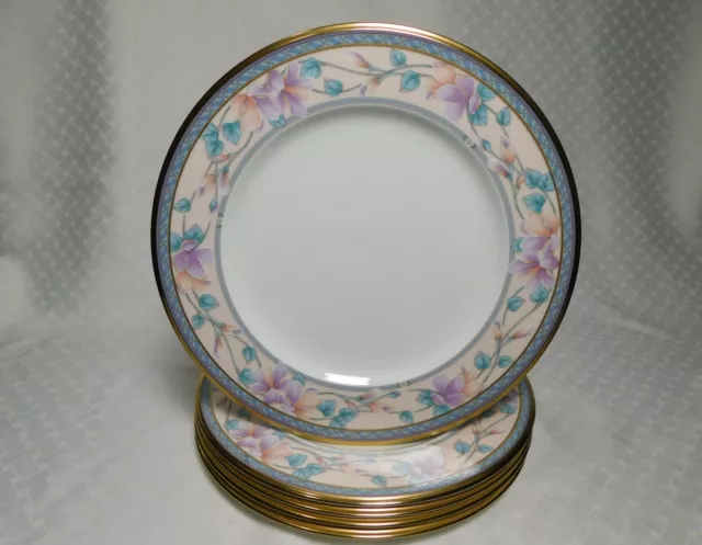 Set of 5 Noritake Embassy Suite Dinner Plates 9756, Bone China