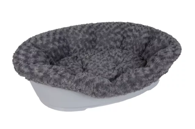 Karlie Bezug Pet Bed Cuddly Hunde Körbe 60 cm grau