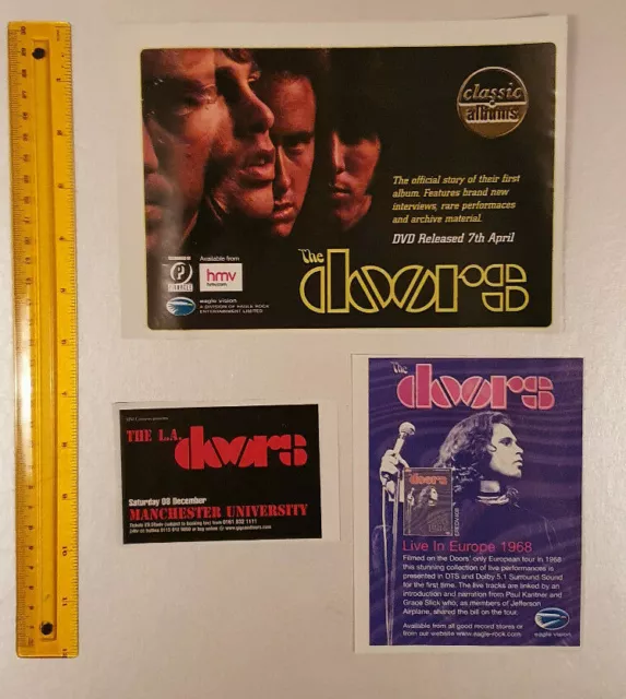 The Doors - X3 - Band Tour/Album Promo Adverts - Music Press