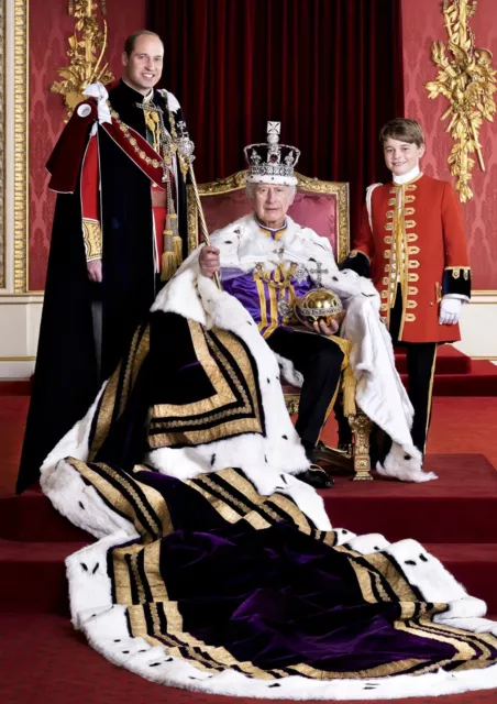 King Charles III Family Poster Unframed Coronation Day Movie Print Wall Art #570