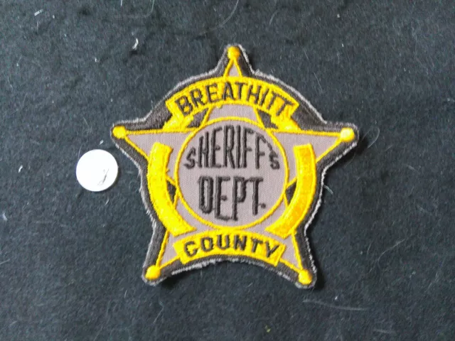 Kentucky older Breathitt County Sheriff police patch 1970s vintage issue