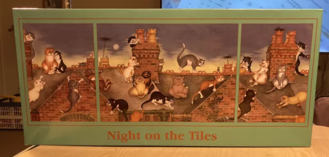 A Night On The Tiles 3 Linda Jane Smith Cat Jigsaws 2 X 500 & 1 X 1000 Piece