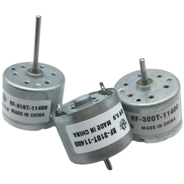 WJN-Motor RF-310T-11400 Motore Elettrico DC 3V-6V 5.9V 6400RPM - Micro Motore A Spazzole Per Giocattoli, Progetti Solari, 4 Ruote Motrici - 3