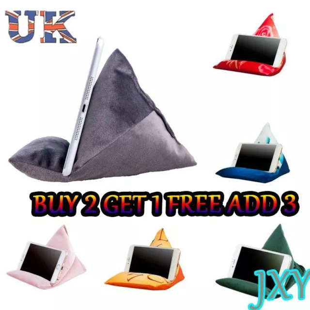 Tablet Book Rest Cushion Bean Bag Pillow phone Stand iPad Kindle Seat UK