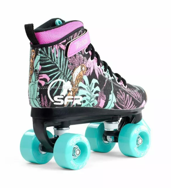 SFR Vision II Canvas Kids Quad Roller Skates - Floral 3