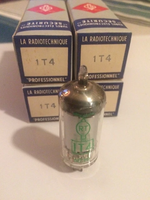 Lot De 4 Tubes Radio 1T4 (DF91) NOS - Neufs D'origine (NOS), Pour Réparation Poste Vintage