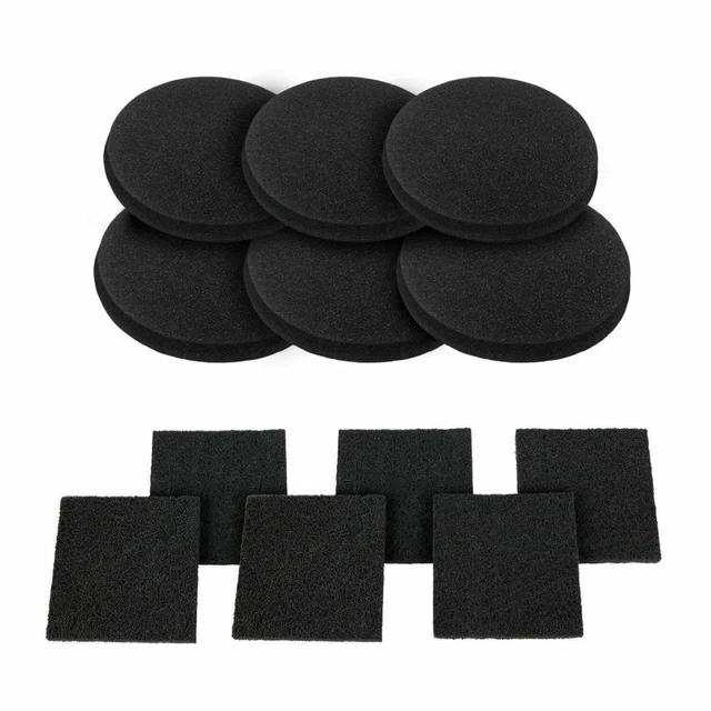 KingBra Lot de 10 filtres à charbon de 16,5 cm pour bac à compost de cuisine, filtres à charbon actif de rechange pour seau à compost de comptoir, ensemble de recharges de