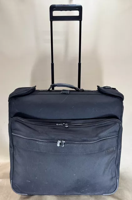 Briggs & Riley Baseline Black 24” Wheeled Wardrobe Large Trip Garment Bag