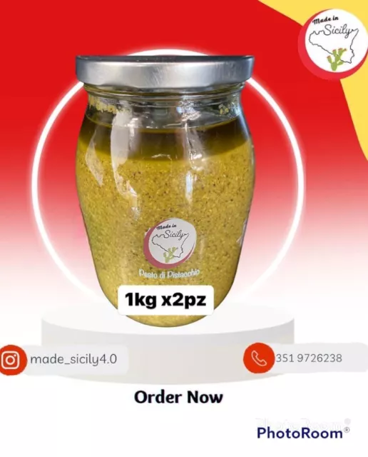 Pesto di pistacchio di Bronte 1kg pesto di pistacchio siciliano Ottima Qualità