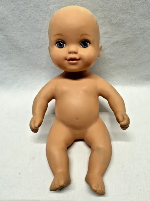 12” 2012 Lauer Just Play Water Baby Doll Squeaks Soft Sweet Toy Bath Time Fun