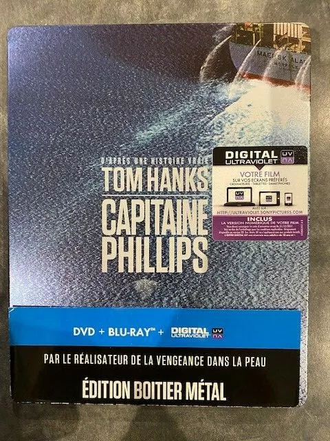 Capitaine Phillips - Tom Hanks - Steelbook Collector Blu Ray