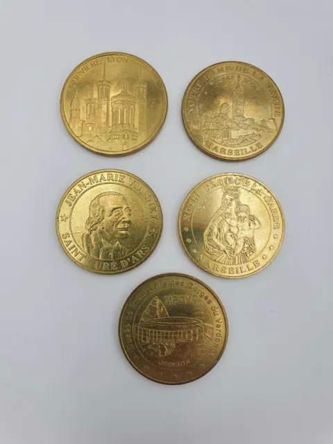 Lot 3 Monnaie de Paris &  2 Médailles et Patrimoine dont Limited Marseille Lyon