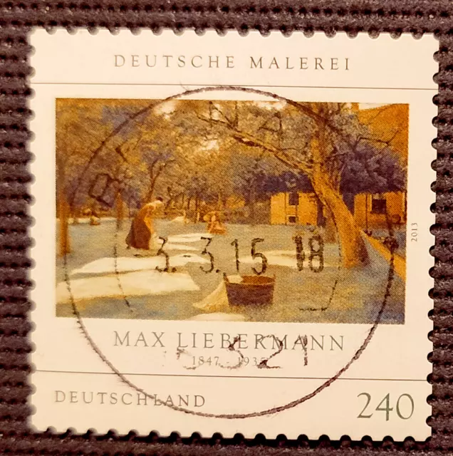 BRD 2013 MiNr. 2979 SK Deutsche Malerei (X) Max Liebermann 240 ct ORTSSTEMPEL