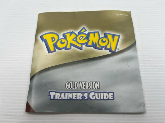 Pokemon Gold Version Trainer's Guide Nintendo Gameboy Manual/Instruction Booklet