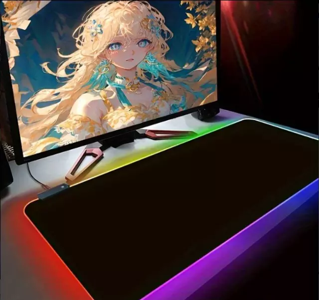 GameYes Tapis de Souris Gamer Lumineux, avec LED RGB 800x300 MM