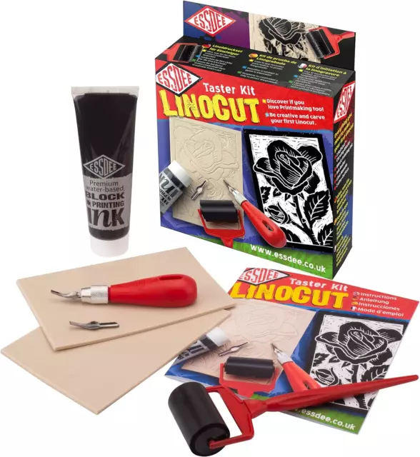 Essdee Linocut Taster Kit - Lino Cutting Starter Set, Linocut taster kit