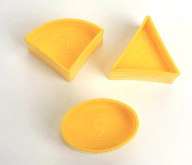3 VINTAGE TUPPERWARE ShapeO Ball Sorter Toy Replacement shapes Lot 2