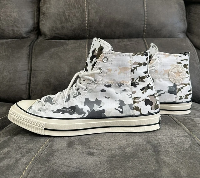 CONVERSE CHUCK 70 Hi M12/W14 Blocked Camo White Patchwork 165913C
