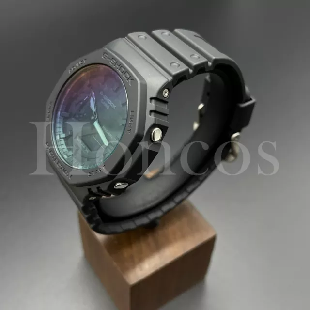 Custom Made Watch Mods G-SHOCK Casio GA2100-1A1 Rainbow Dial Protection Film