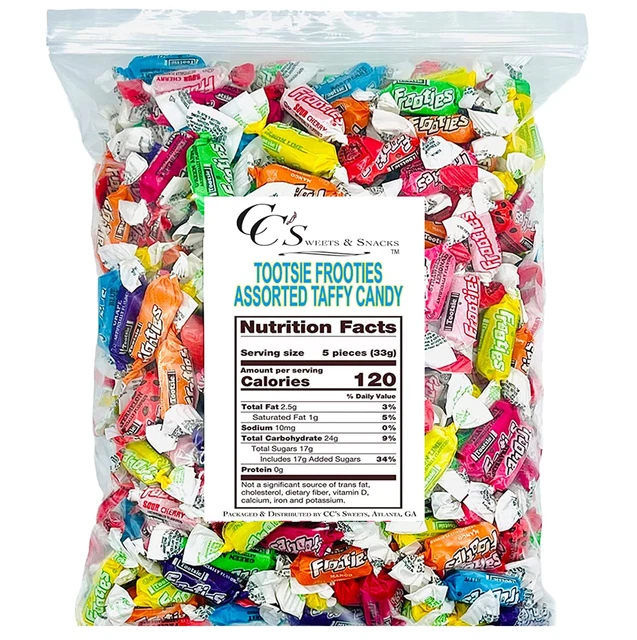 Tootsie Frooties Candy Assorted Variety Fruit Tootsie Rolls Individually Wrapped