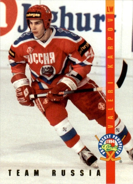 1994 Classic Pro Prospects Ice Ambassadors #IA20 Valeri Karpov Team Russia