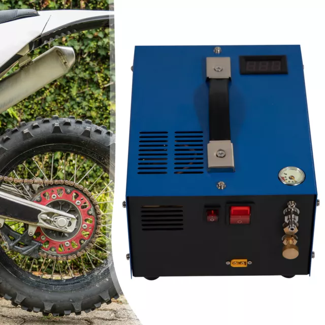 30Mpa High Pressure Pump Manual-Stop Electric Airgun Air Compressor 4500PSI USA