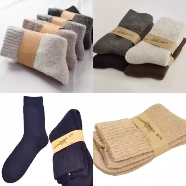 2/3/6 paia calze lana merino calze 80% lana merino calze invernali uomo donna