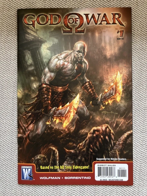 God of War 1 Comics 2010 1st Kratos appearance - high grade