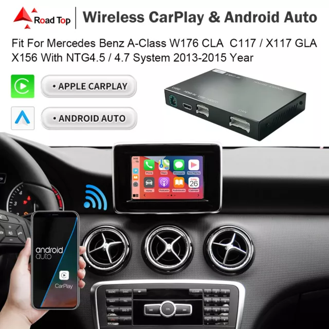 Wireless CarPlay Android Auto für Mercedes Benz A-Klasse W176 CLA C117 GLA X156