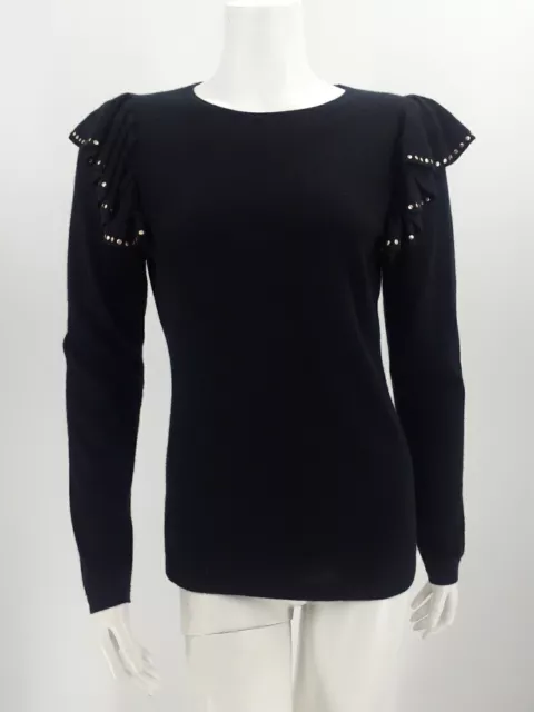 Neiman Marcus The Cashmere Collection Womens Sweater Black size M 100% Cashmere