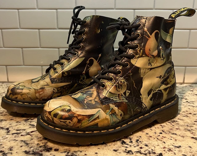 DOC DR. MARTENS Bosch Hell Pascal Boots US M 7 W 8 Museum Collab 8 Hole ...