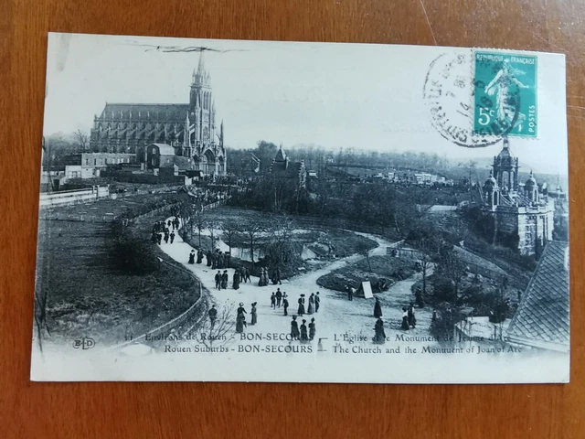 CPA - 76 - Surrounding ROUEN - The Church and the Monument of Joan of Arc