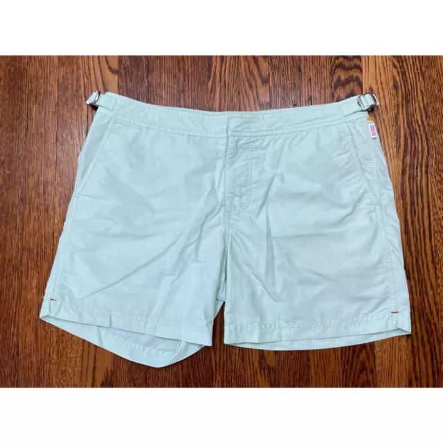 ORLEBAR BROWN Green Swim Beach Board Surf Trunks Shorts Mens Size 34