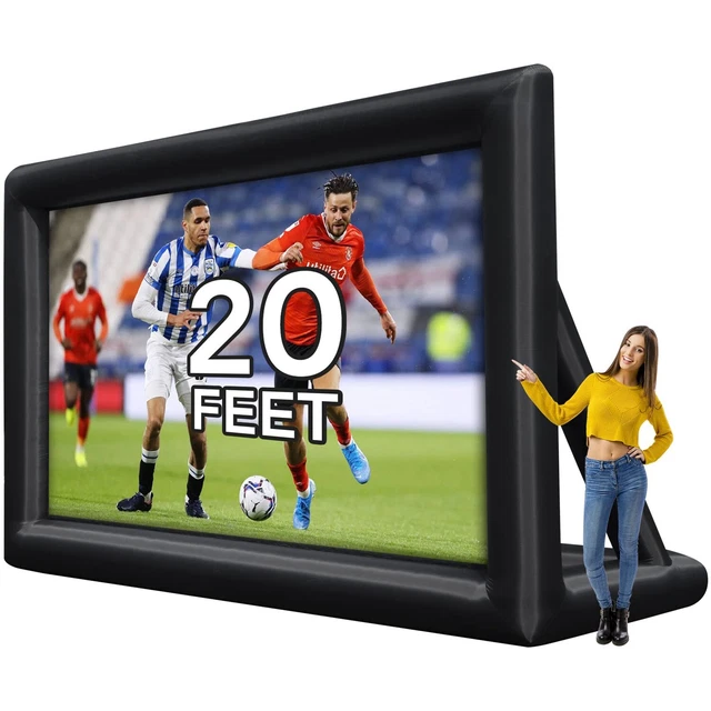 20FT PORTABLE INFLATABLE Projector Screen Blow Up Outside Front Rear