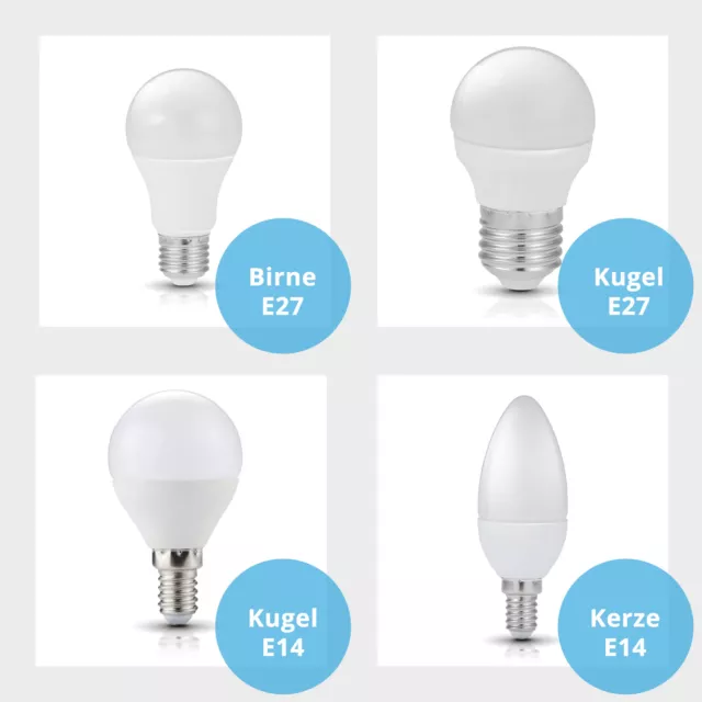 LED Birne E14 E27 Lampe Leuchtmittel Glühbirne Licht 4W 15W Warmweiß Kalt-Weiß