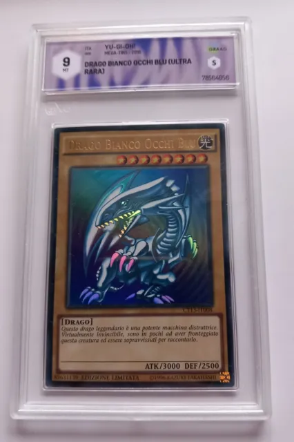 Carta YUGIOH DRAGO BIANCO OCCHI BLU EDIZIONE LIMITATA ULTRA RARA ITA CT13 Graad9