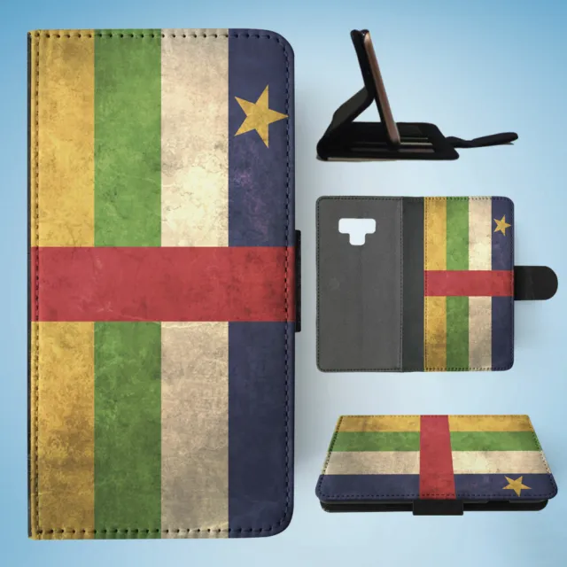 Samsung Galaxy Note 9 Flip Case Wallet Cover|Central African Republic Flag
