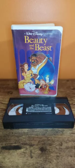 RARE Walt Disney's Beauty and The Beast VHS 1992 Black Diamond Classic EUC