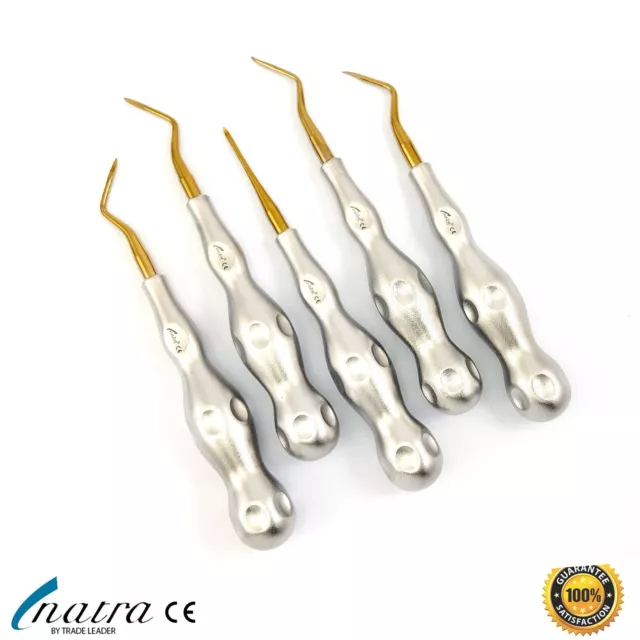 5 Pcs Dental Root HEIDBRINK / PICKER  Elevators Oral Surgery  Tooth loosening