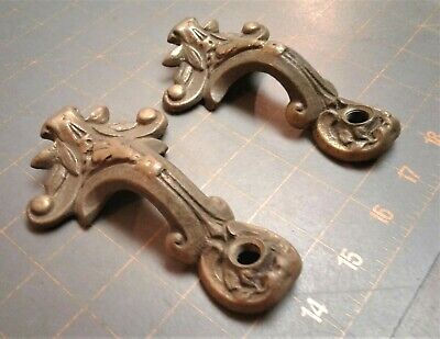 Antique Pair of Cast Brass Electric Wall Sconce Parts