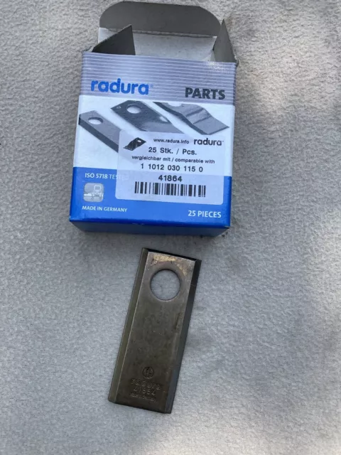 Radura® "A", 96 x 40 x 3 mm, links/rechts 41864 Messerklinge