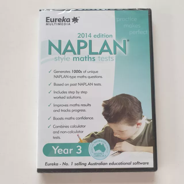 NAPLAN Style Maths Tests (2014 Edition) Year 3 Australian Education (PC CD-Rom)