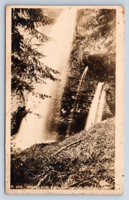 Vintage Postcard RPPC Bridal Veil Falls Glenwood Springs Colorado 1910s G10
