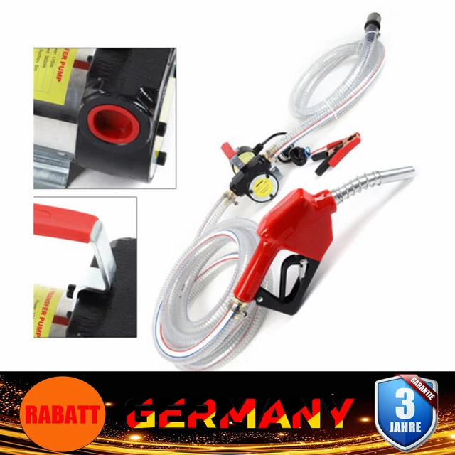 Pompa diesel 12V 175W 50l/min pompa olio combustibile autoadescante con pistola automatica
